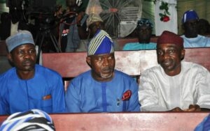 Yemi Adaramodu former Chief of Staff to ex Gov Kayode Fayemi rightwith others