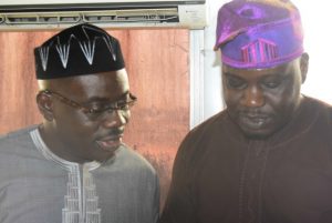 The Acting Director General at DAWN Commission Mr Seye Oyeleye left with one of his'main men', Prince Adetayo Adeleke-Adedoyin at the event...