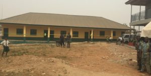 the block of three classrooms donated by Rilwan Adesoji Akanbi to Lagelu Grammar School