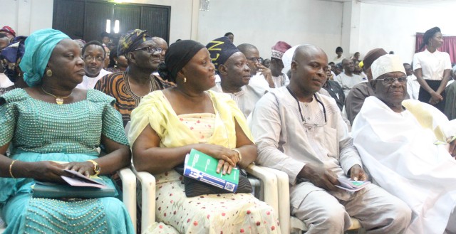 Chief Kola Daisi right with others at the lecture