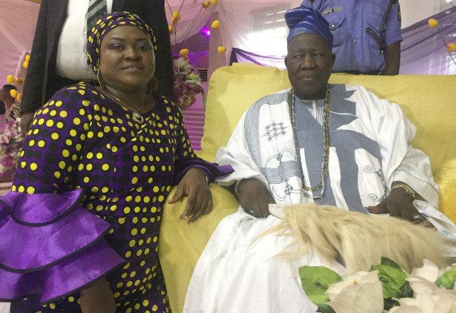 The CEO of fitness center, Kayrom Lee, paying her homage to the Olubadan of Ibadanland…