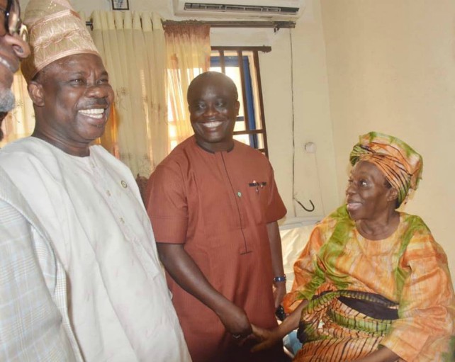 Governor Ibikunle Amosun left with Prof Oluwatowoloju Otubose and his wife