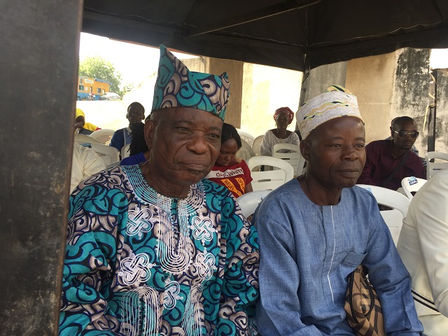 Veteran Broadcaster, Chief Yemi Ogunyemi, left, with another guest...