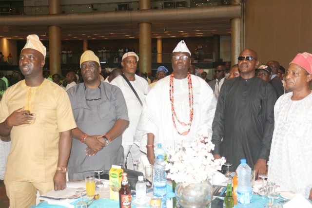 Iba Gani Adams with Akogun Gani Kayode Balogun and othersat the event