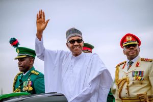 President Muhammadu Buharisalutes Nigerians