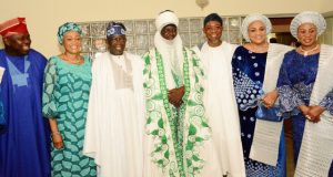 Photo: Emir Of Borgu, Others Join Tinubu To Mark 65th Birthday