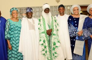 Photo: Emir Of Borgu, Others Join Tinubu To Mark 65th Birthday