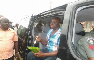 Fayose Stages Another ‘Stunt’ As He Consumes Rice Served Inside Leaves, Explains Why He Cannot Join APC