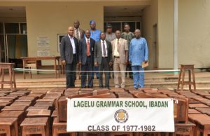 Day Lagelu Gramms’ Old Boys’ 82-Set Donated 170 Stools To School’s Laboratories
