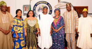Alakija, UNIOSUN’s Chancellor Hosted By Aregbesola