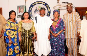 Alakija, UNIOSUN’s Chancellor Hosted By Aregbesola