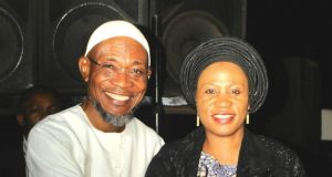 Photo: Interdenominational Service Held For Aregbesola @ 60 Rauf Aregbesola and his wife, Sherifat