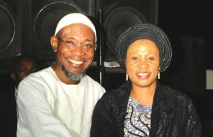 Photo: Interdenominational Service Held For Aregbesola @ 60 Rauf Aregbesola and his wife, Sherifat