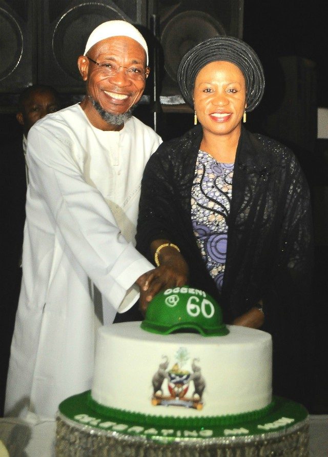 Rauf Aregbesola and his wife, Sherifat