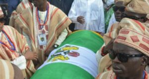 Exclusive Images/Faces At General Adebayo’s Burial As FG Names ‘Varsity After Him General Adebayo