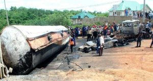 Tragedy In Ibadan: Husband, Wife Die As Fuel Tanker Goes Up In Flame Ibadan tanker fire...