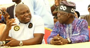 Lagos LG Polls: APC Stakeholders Meet, Tinubu, Ambode Insist On Victory For Ruling Party Governor Akinwunmi Ambode, and Bola Ahmed Tinubu, right....