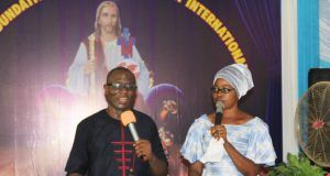 Why Nigerians Must Move Closer To God – Cleric …Prophet John Gabriel with Mrs Olamuyiwa at the event…