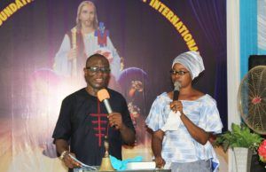 Why Nigerians Must Move Closer To God – Cleric …Prophet John Gabriel with Mrs Olamuyiwa at the event…