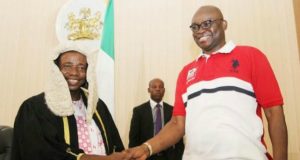 Ekiti Speaker Laments His People’s Poor Attitude Towards Sanitation Hon Kola Oluwawole and Governor Ayodele Fayose