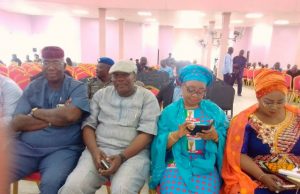 Osun Senatorial Primaries: Blow By Blow Account Of How Candidates Emerged From left: APC candidate, Senator Mudasiru Hussain, Osun House of Assembly Speaker, Rt. Hon Najeem Salaam, Member of House of Representatives, Mrs. Ayo Omidiran and Osun Commissioner for FCT matters, Idiat Babalola