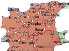 Panic As Gunmen Kill Village Head In Osun, Abduct Retired Customs Officer Map of Osun