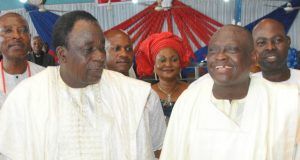 Church Must Set Example Of Transparency To Nigerians- Oyo Deputy Gov Oyo's Deputy Governor, Moses Adeyemo, left, with Dr Gbade Ojo at the event...