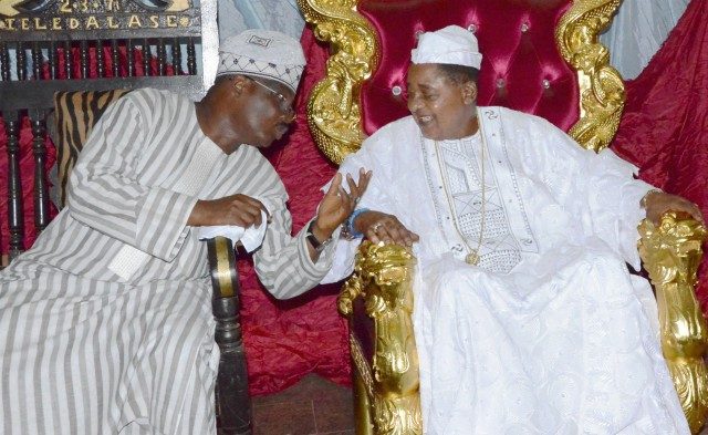 Oba Lamidi Adeyemi and Senator Abiola Ajimobi
