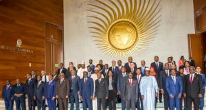 Osinbajo Storms Ethiopia For African Union Summit Ag President Yemi Osinbajo, fourth from the right, with other African Leaders in Ethiopia on Monday Morning...