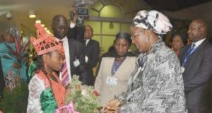 Photo: How Ethiopia Received Aisha Buhari ...President Muhammadu Buhari's wife when she arrived Ethiopia on Sunday evening...