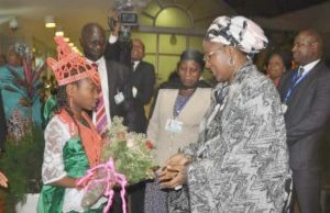 Photo: How Ethiopia Received Aisha Buhari ...President Muhammadu Buhari's wife when she arrived Ethiopia on Sunday evening...