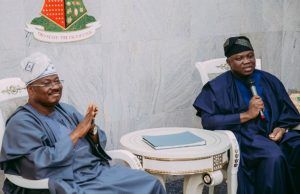 Regional Integration, Agriculture: Lagos, Oyo Agree To Partner Akinwunmi Ambode of Lagos State, right, with Oyo's Governor Abiola Ajimobi...