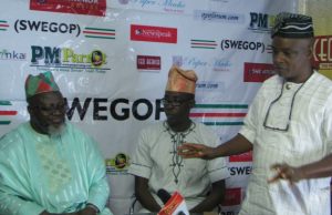 Saheed Fijabi Is Out To Fight ‘Proxy War’ Against Me – Adebayo Shittu L-R: Communications Minister, Barrister Adebayo Shittu, Wole Adejumo of Anchoonline and Olayinka Agboola, Chairman of SWEGOP and pmparrot publisher...during the interactive session...