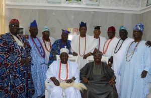Olubadan Tackles Ajimobi, Says ‘I Never Backed Chieftaincy Review’ Governor Abiola Ajimobi with Olubadan in Council...after a recent meeting at the Governor's Office in Ibadan...