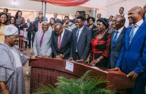 When Ajimobi Opened Capacity Development Programme For Oyo Civil Servants Oyo State Governor, Senator Abiola Ajimobi, left, with a cross section of permanent secretaries, at the opening session of the programme at the Parliament Building, Secretariat, Ibadan...