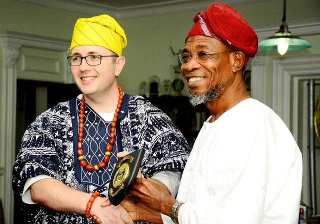 Governor Rauf Aregbesola of Osun State with the Australian High Commissioner...