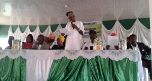 NOA Director, Constituency Members Laud Hon. Ademola Ige’s Performance In Two Years Hon. Ademola Akeem Ige presenting the account of his stewardship at the town hall meeting…