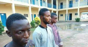 Three Paraded By Osun Police Over Murder Of UniOsun Student ...the three suspected killers of the Uniosun student...