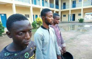 Three Paraded By Osun Police Over Murder Of UniOsun Student ...the three suspected killers of the Uniosun student...