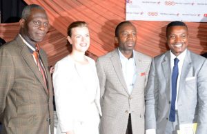 How Nigerian SMEs Got Rejuvenated At RedStar SME 1000 L-R:Adedapo Adelegan, President, Nigerian British Chamber of Commerce/speaker (left); Anna Einarsson, Chief Executive Officer, Tribute; Sola Obabori, Group Managing Director, Red Star Plc, and Paul Foh, Chief Executive Officer, Katalyst Consulting, during the Red Star 2017 SMEs 1000 Forum in Lagos...