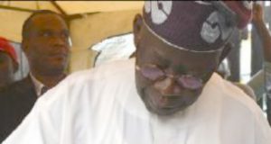 Lagos LG Polls Swept By APC As Expected Senator Bola Tinubu...casting his vote in Ikeja...