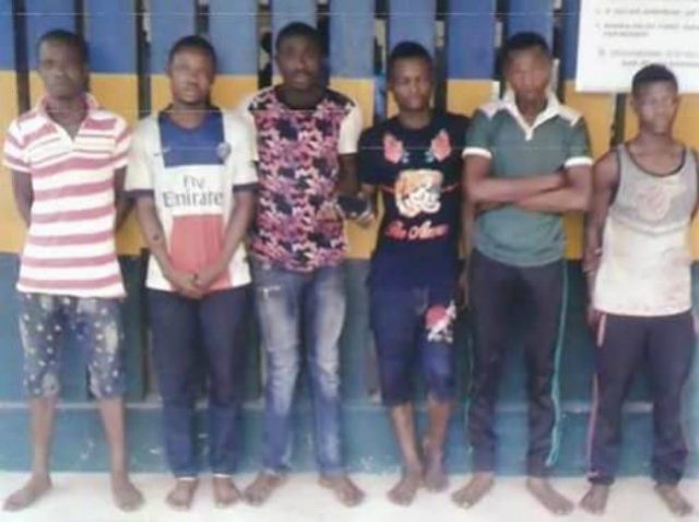...the suspected robbers who robbed Segun Odegbami at home....as paraded by Police...