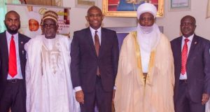 Tony Elumelu Foundation Celebrated By Sultan Of Sokoto Tony Elumelu of Tony Elumelu Foundation, middle, with the Sultan of Sokoto, Alhaji Muhammadu Sa’ad Abubakar and others...
