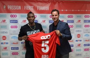 How Standard Liege Hooked Uche Agbo Uche Agbo, left, being formally introduced...