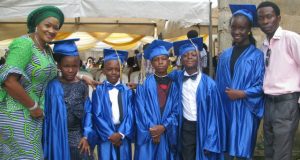 Day Mahanatez School’s Proprietress Got Commended For Promoting Child-Education Hajjia Bolatito Adebisi, the Proprietress of the school with some of the graduating students, on the far right is their teacher, Uncle Tunde…
