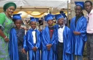 Mahnatez International School Organizes Book Fair For Students Hajjia Bolatito Adebisi, the Proprietress of the school with some of the graduating students, on the far right is their teacher, Uncle Tunde…