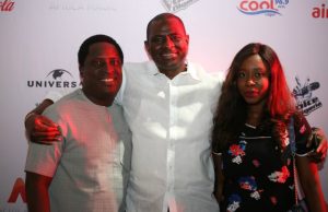 How Airtel Hosted Exclusive Screening Of The Voice Nigeria In Lagos L-R: Erhumu Bayagbon, Ag. Head, Corporate Communications & CSR, Airtel Nigeria; Segun Ogunsanya, Managing Director/CEO, Airtel Nigeria and Opeyemi Lawal, Senior Manager, Brand Activation & Sponsorships, Airtel Nigeria at the exclusive Live Show screening of Airtel The Voice Nigeria in Lagos… weekend