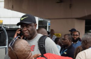 Nwora, 6 Foreign Players Hit Town For AfroBasket Title Defense Alex Nwora...on arrival...