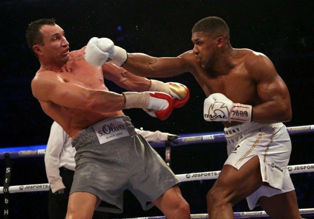 Anthony Joshua in action...