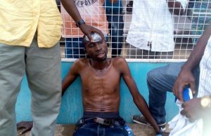 Another Death Scare In Ibadan As Shooting Stars Beat Gombe United Awwal Mohammed...the football fan who slumped...almost died because the visitors scored first...